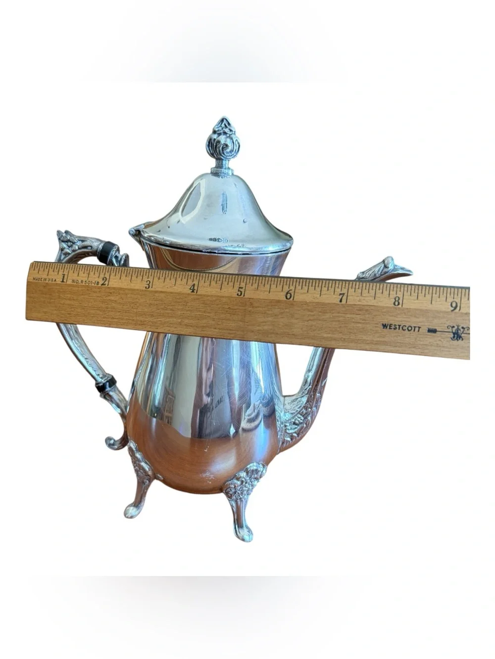 Vintage Leonard Silver Victorian Revival Silver-plated Coffee Pot